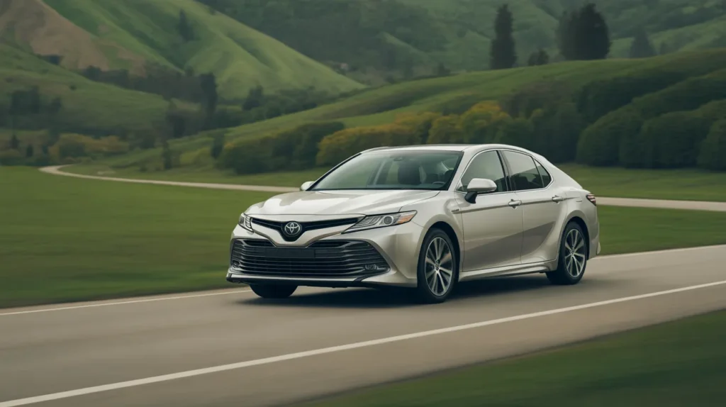 Toyota Camry on the road, showcasing the final verdict on whether you should choose a Toyota Camry with CVT.