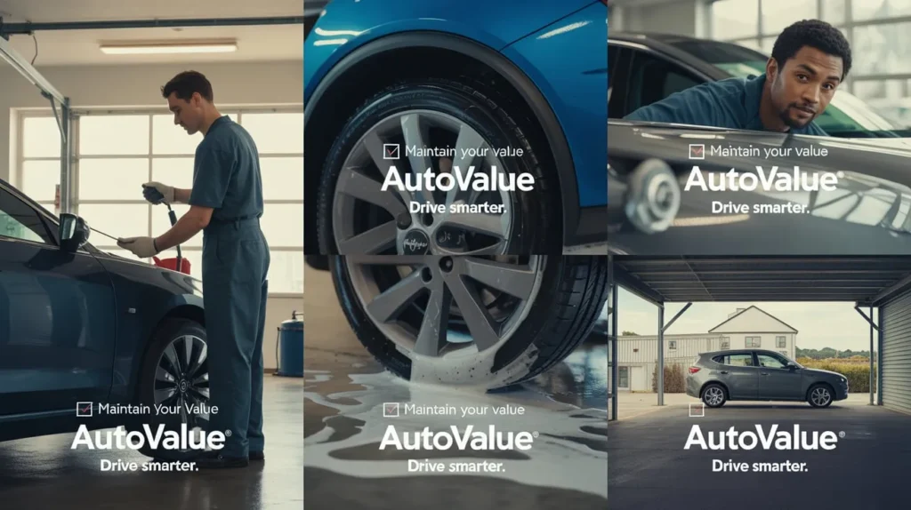 Mechanic performing car maintenance, highlighting tips like oil changes and tire rotations to maintain Toyota Camry’s value.